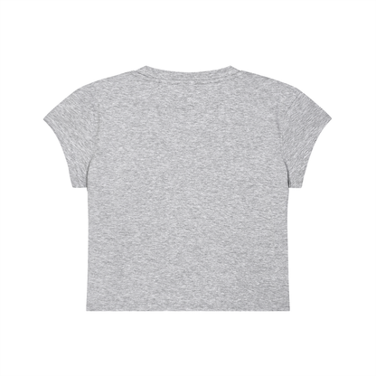 'Blocked' Cropped T-Shirt