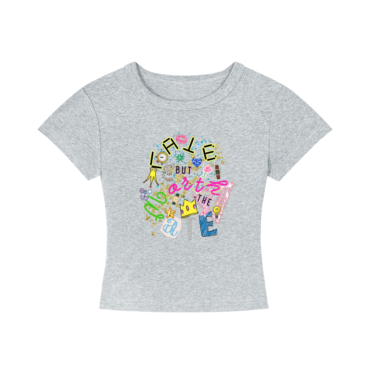 'Late but...' Cropped T-Shirt