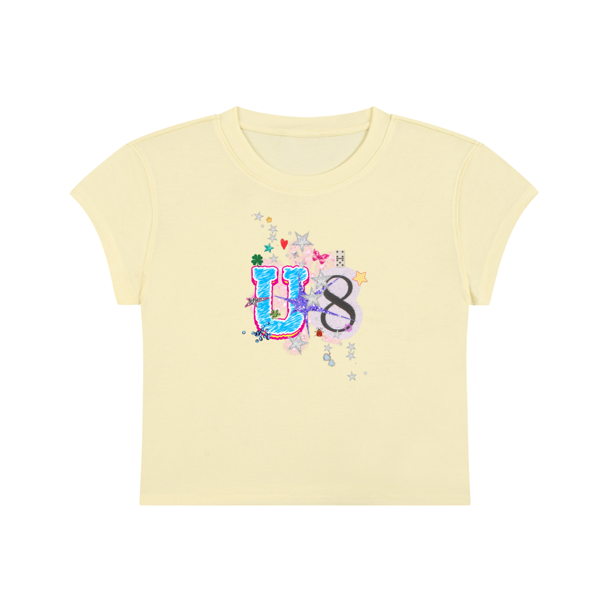'U-8' Cropped T-Shirt