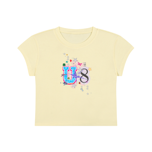 'U-8' Cropped T-Shirt