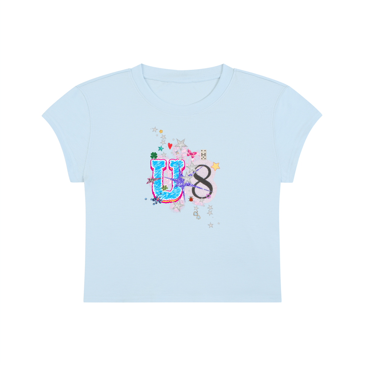 'U-8' Cropped T-Shirt