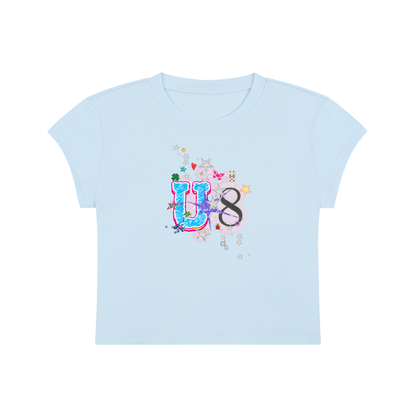 'U-8' Cropped T-Shirt