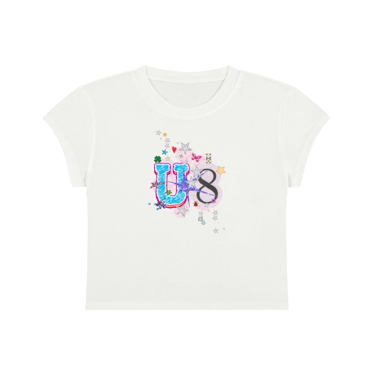 'U-8' Cropped T-Shirt