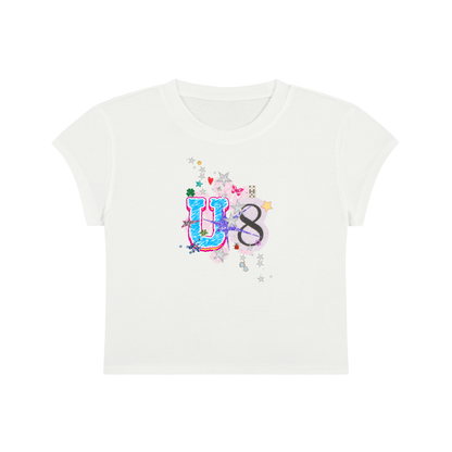 'U-8' Cropped T-Shirt