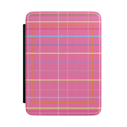 Raspberry Plaid Club Kindle Case