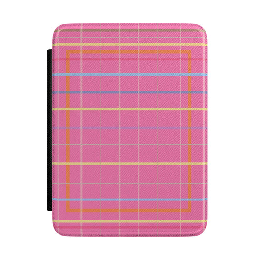 Raspberry Plaid Club Kindle Case