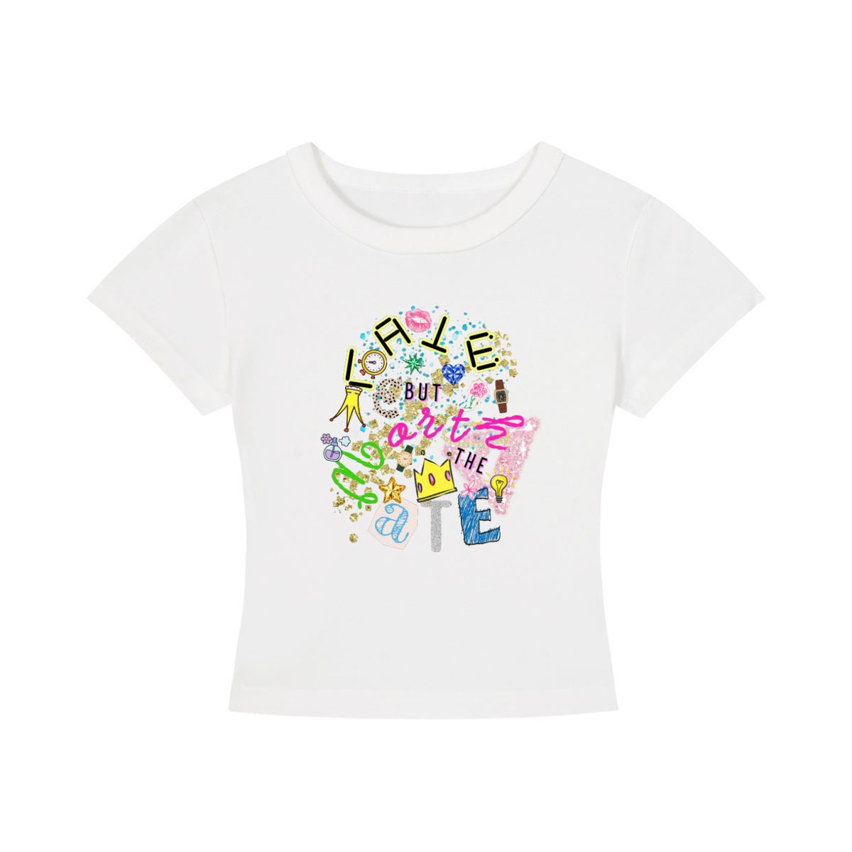 'Late but...' Cropped T-Shirt