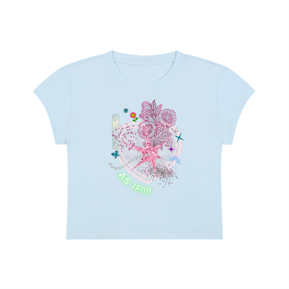 'As If!!!!' Cropped T-Shirt