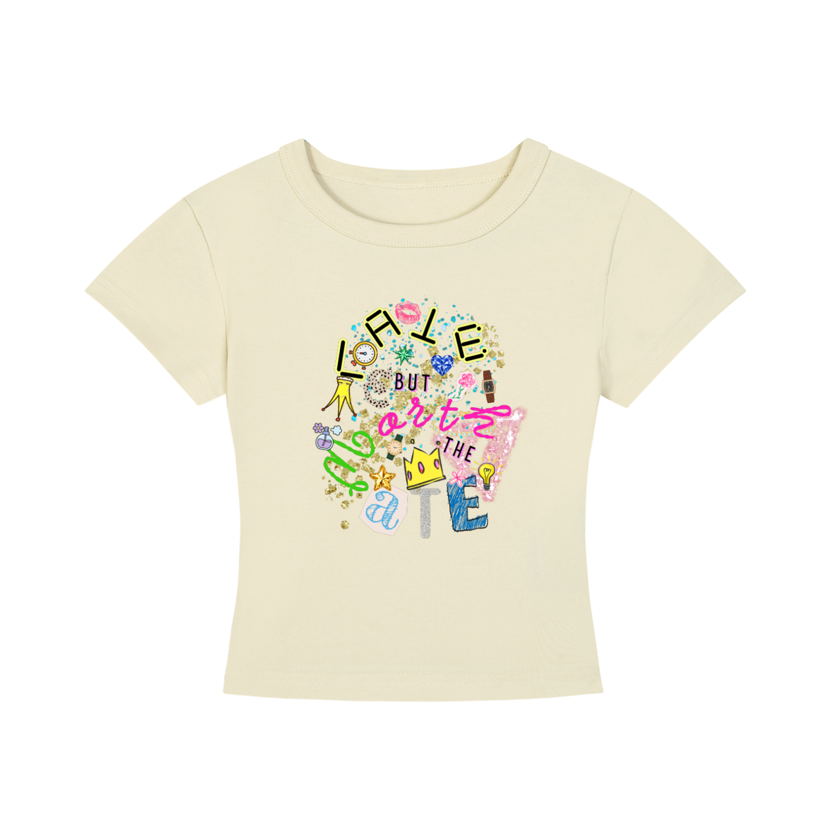 'Late but...' Cropped T-Shirt