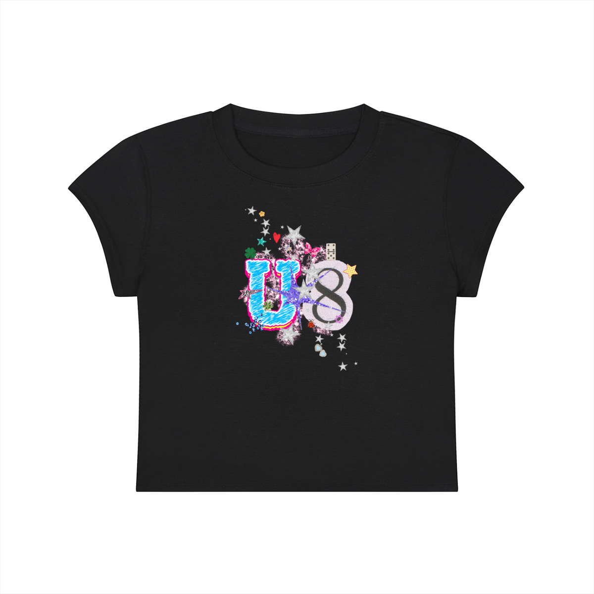 'U-8' Cropped T-Shirt