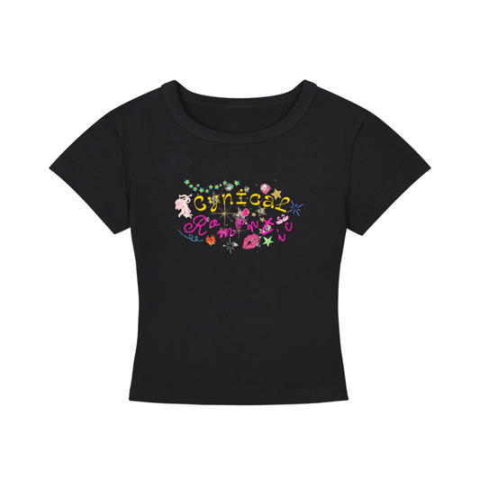 'Cynical Romantic' Cropped T-Shirt