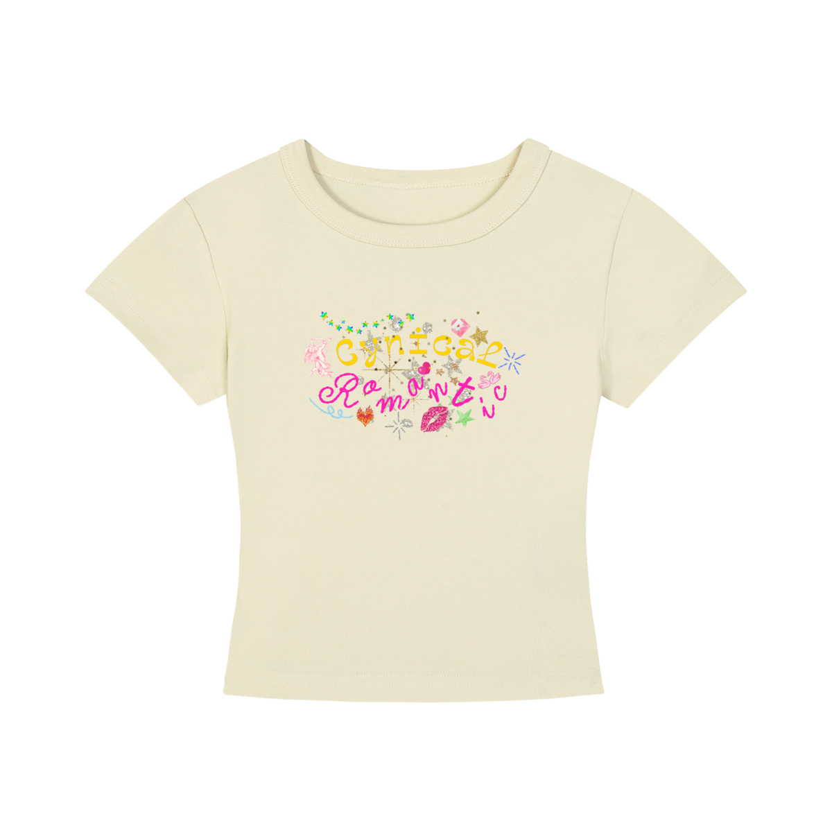 'Cynical Romantic' Cropped T-Shirt