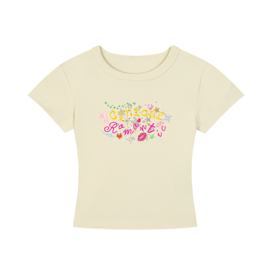 'Cynical Romantic' Cropped T-Shirt
