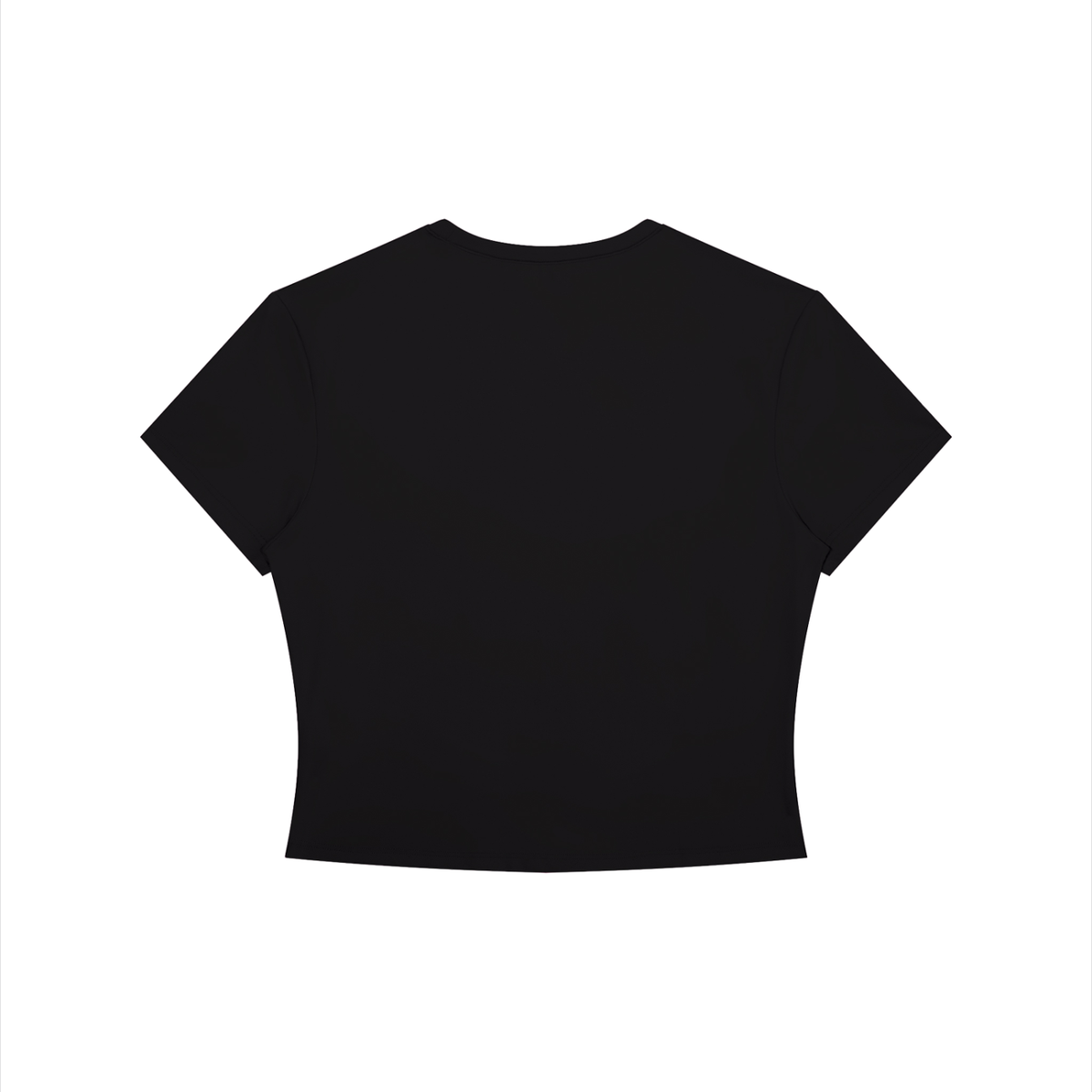 'Spoof' Crewneck Crop T-Shirt