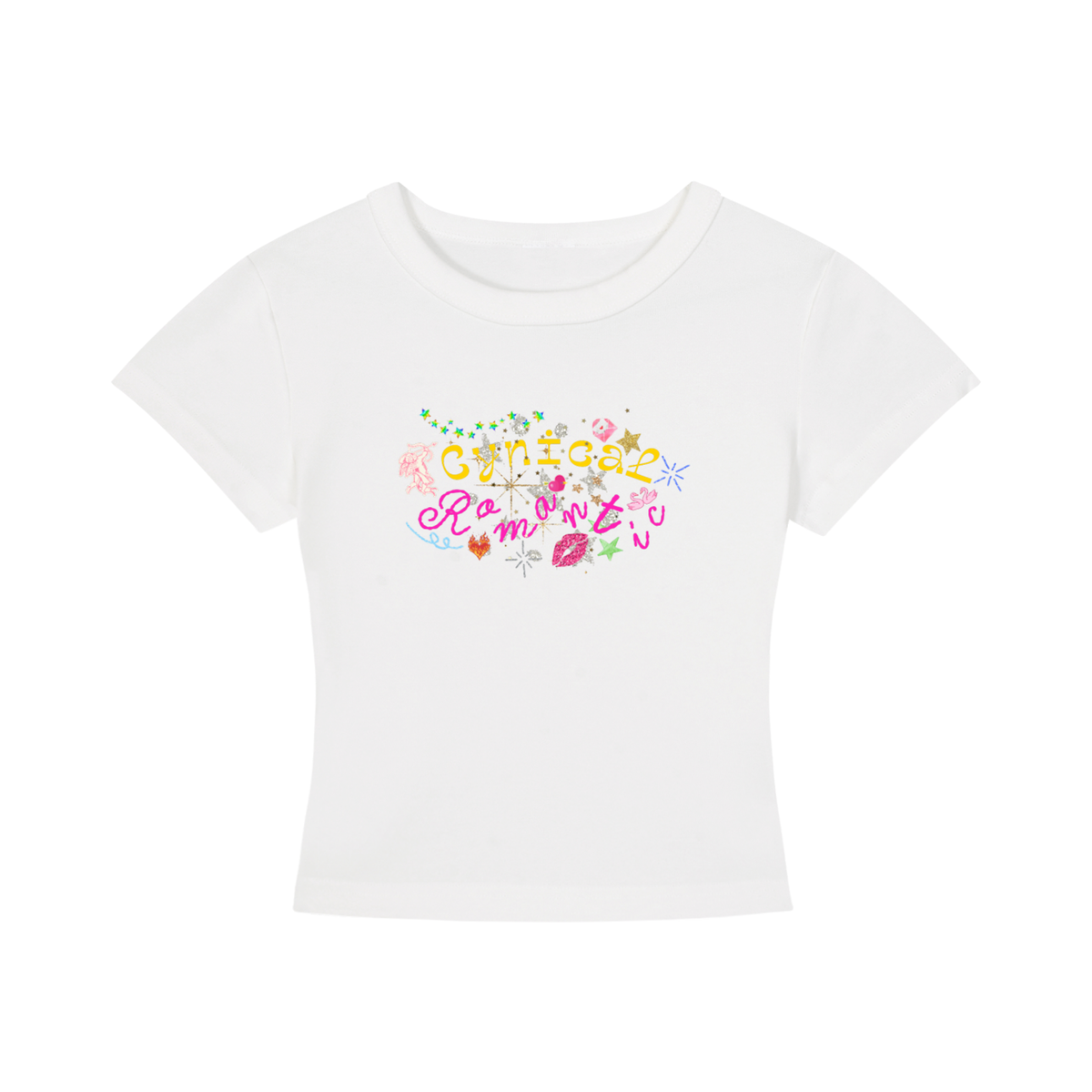 'Cynical Romantic' Cropped T-Shirt
