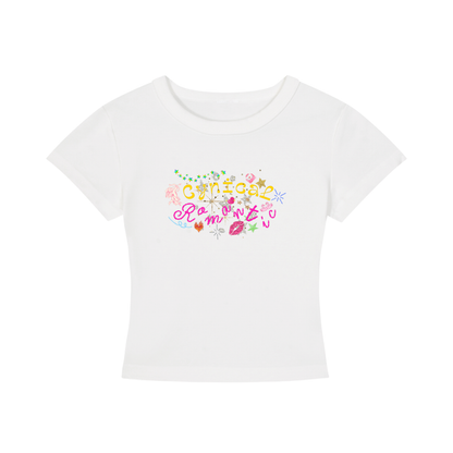 'Cynical Romantic' Cropped T-Shirt
