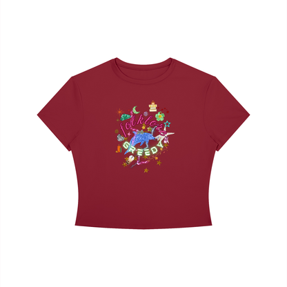 'Folklore Greedy' Crop T-Shirt