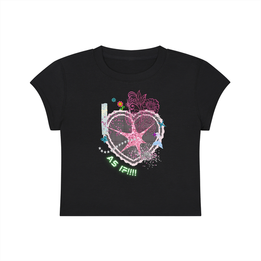 'As If!!!!' Cropped T-Shirt