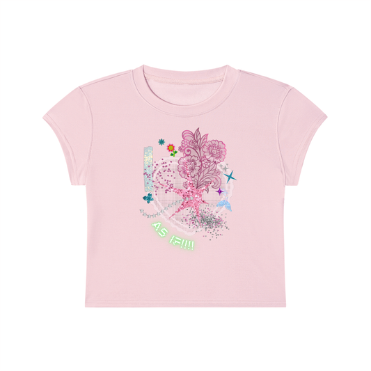 'As If!!!!' Cropped T-Shirt